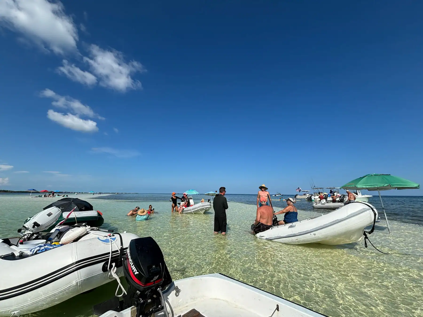 Matt and Linda with friends from Boot Key Harbor, the floating neighborhood that became part of their life long after the boat season ended